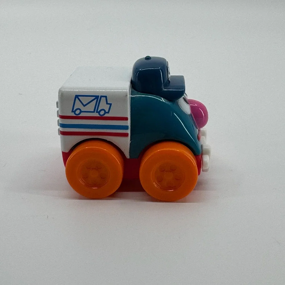 Sesame Street Mail Truck Toy Giggle & Go Mattel Rolling Vehicle USPS Style 2006